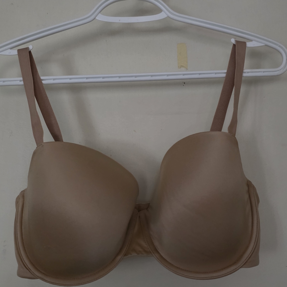 Elegant Tan Full-Coverage Bra